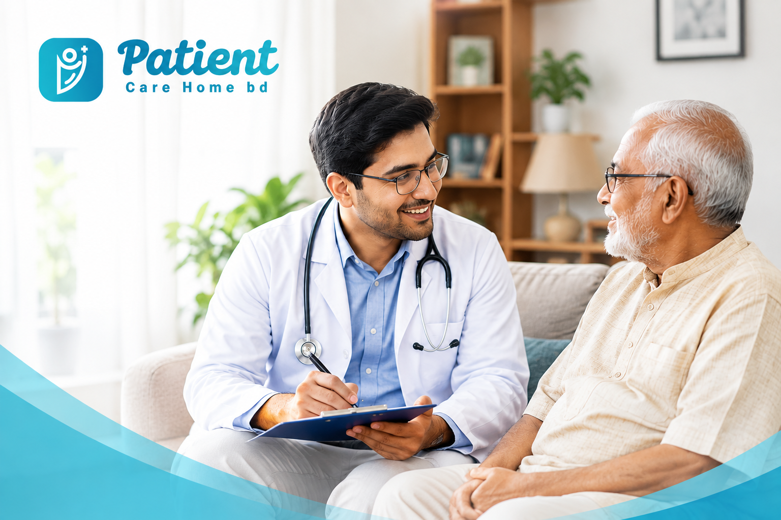 Compassionate nurse caring for patient