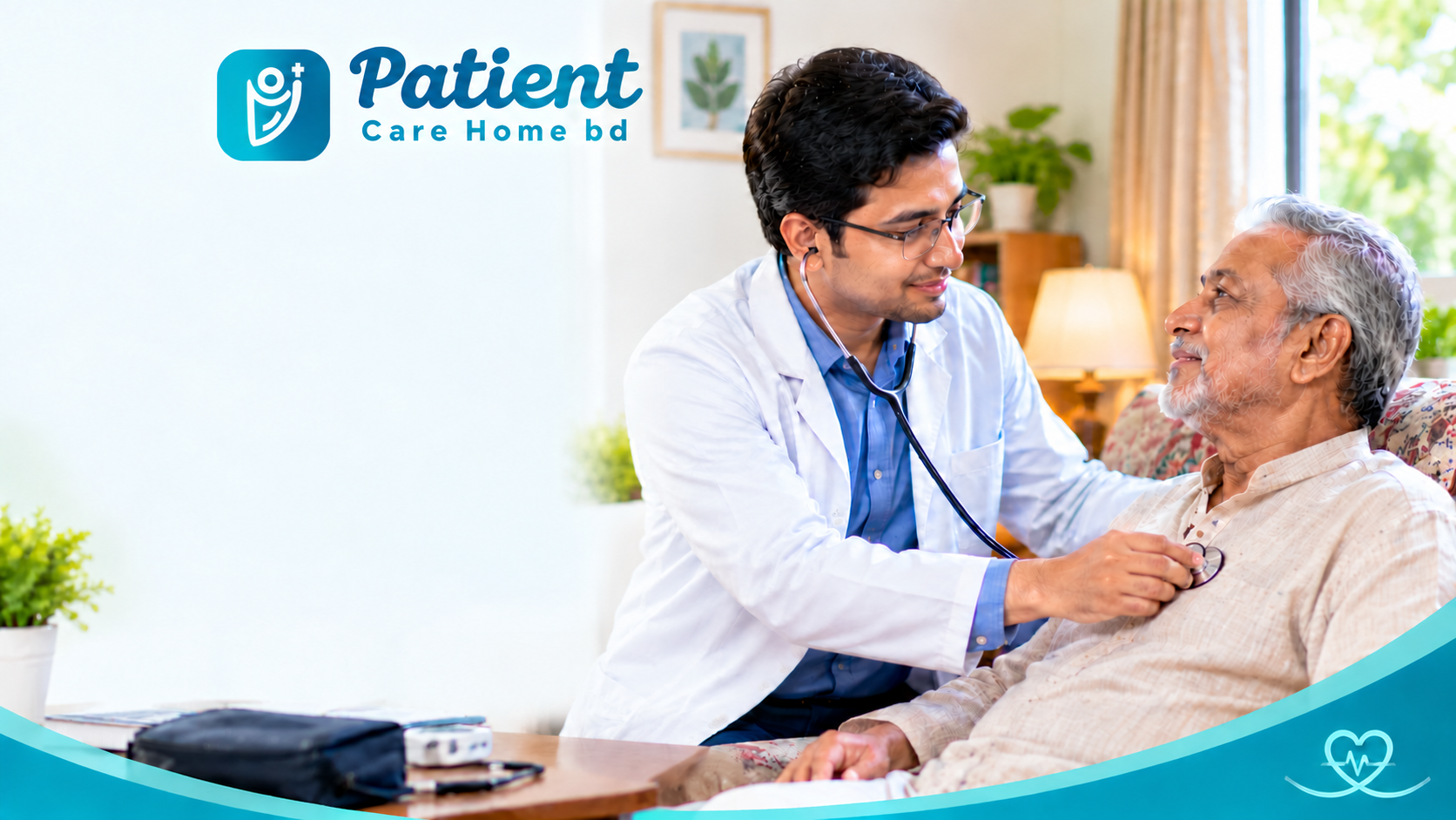 Compassionate nurse caring for patient